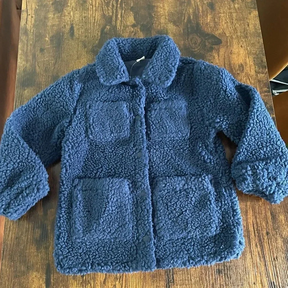 J.Crew Girls' shirt-jacket in sherpa - Picture 6 of 15